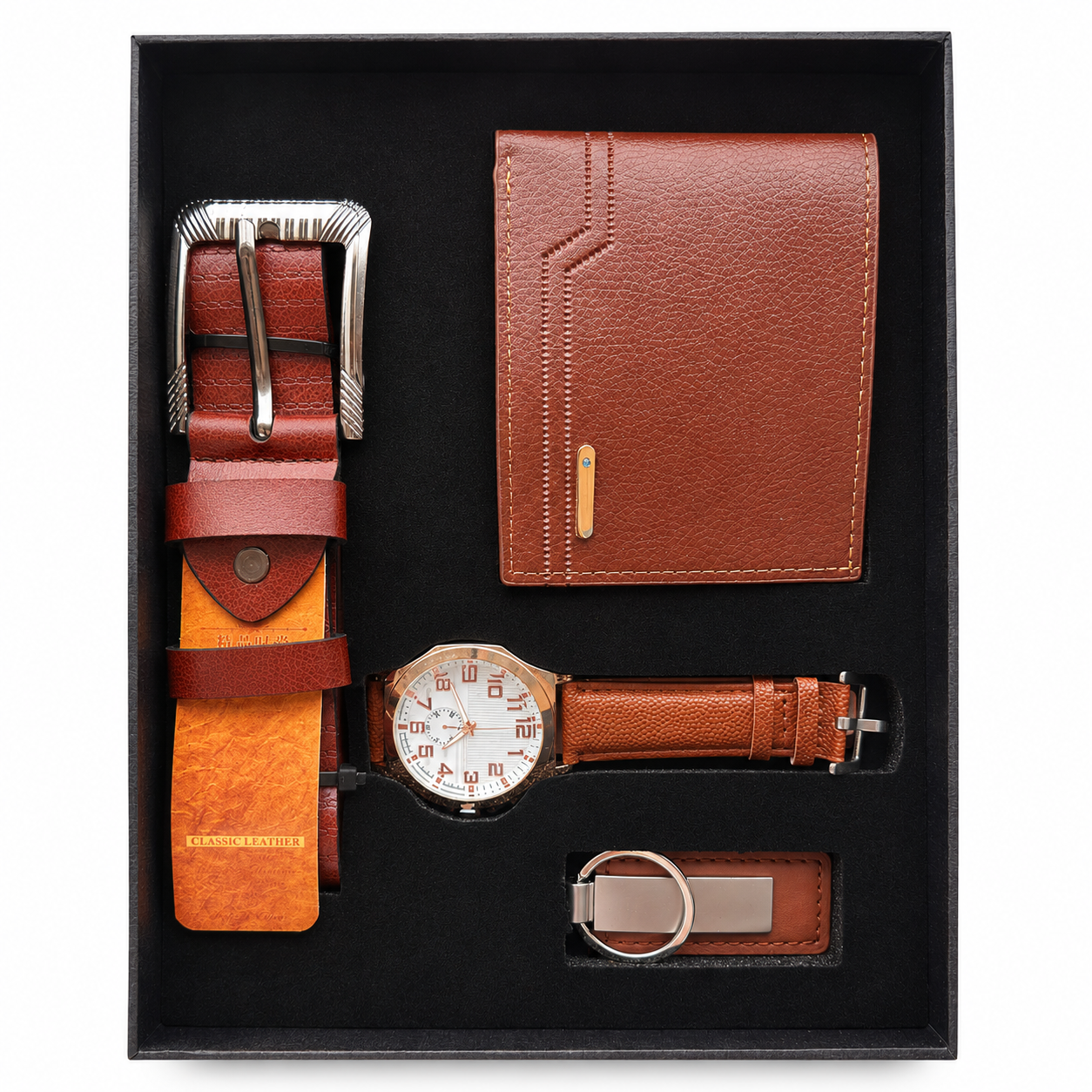 Coffret Homme Marron – Style Sophistiqué