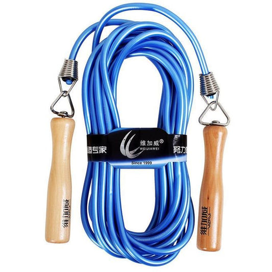 Corde à Sauter Professionnelle – Poignées en Bois – Câble Haute Vitesse