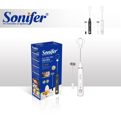 Sonifer Mini Batteur Sans Fil SF-8140 - Batterie 1200mAh - Idéal Œufs & Crème