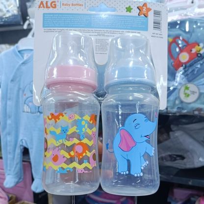 Pack Duo Biberons Anti-Colique - Design Ergonomique & Coloré - Idéal Nouveau-Né