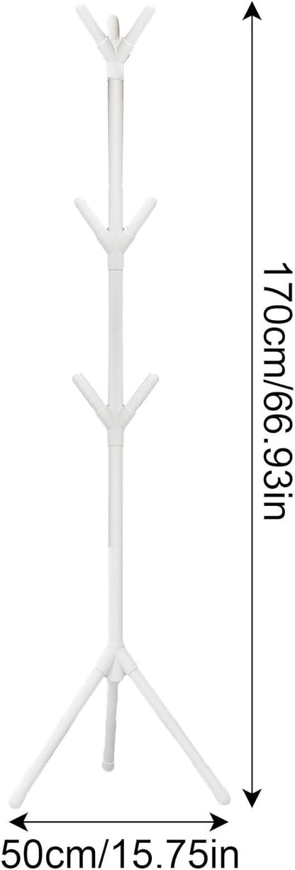 Porte-Manteau sur Pied Design Arbre AY-2040 - Portant à Vêtements en Tubes d'Acier Épais