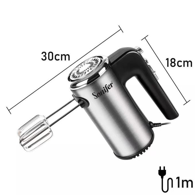 Sonifer Batteur Professionnel SF-7021 - 300W - Idéal Pâtisserie & Crèmes