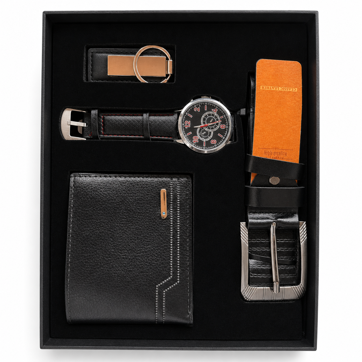 Coffret Homme Noir – Élégance Intemporelle