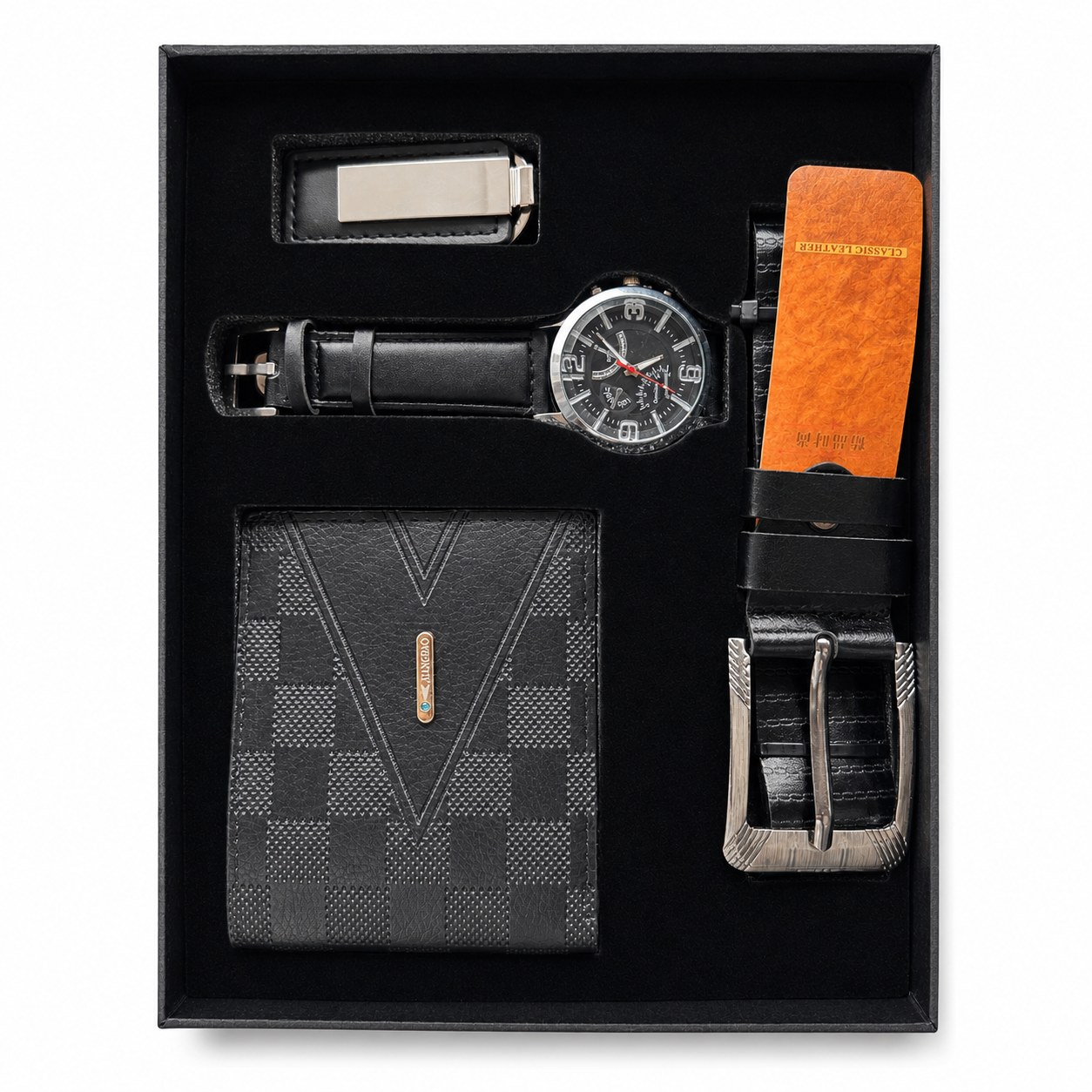 Coffret Homme Noir – Élégance Intemporelle
