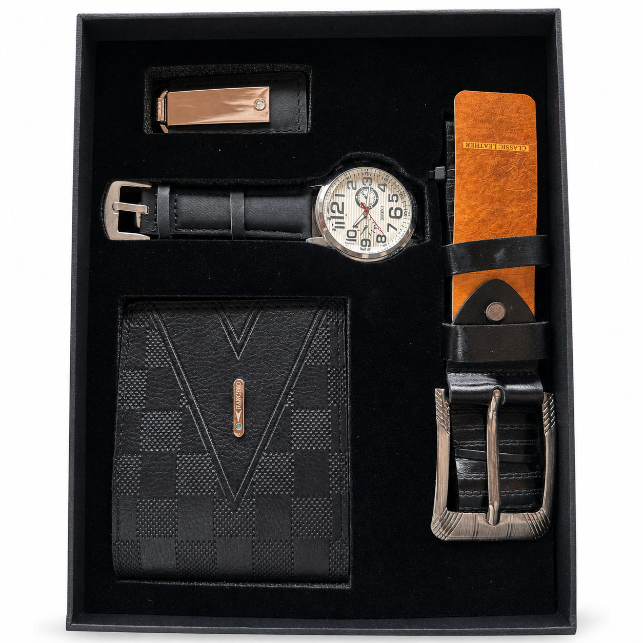 Coffret Homme Noir – Élégance Intemporelle