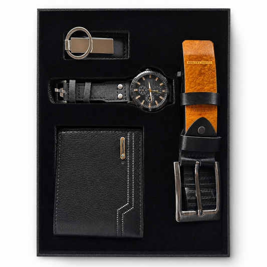 Coffret Homme Noir – Élégance Intemporelle