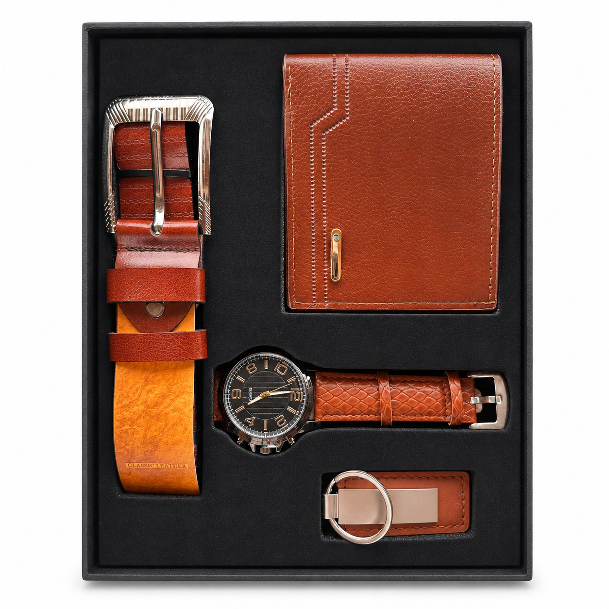 Coffret Homme Marron – Style Sophistiqué