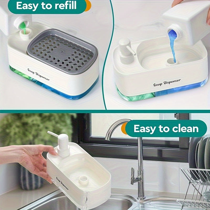 Station de Nettoyage Cuisine - Distributeur de Liquide Vaisselle Intégré