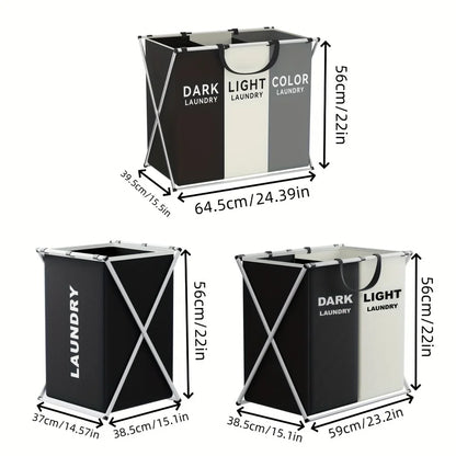 Panier à Linge Pliable Haute Capacité – Organisateur de Lessive Tri Sélectif 1 ou 2 Compartiments