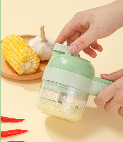 Coupe-Légumes Multifonction sans Fil – Broyeur d'Ail et Piment – Kit de Cuisine Complet