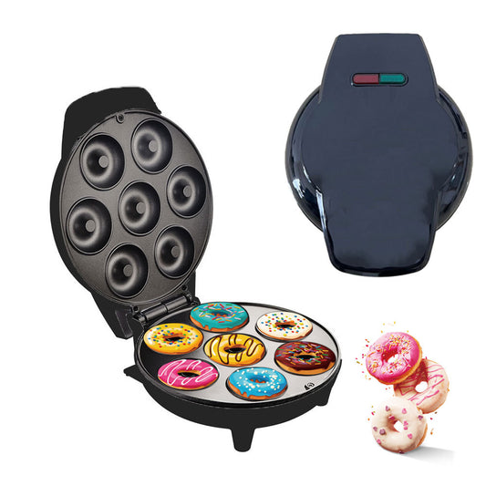 Machine à Donuts Électrique F-606 - Appareil à Mini Donuts et Beignets 7 Pièces