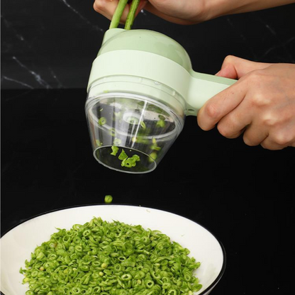 Coupe-Légumes Multifonction sans Fil – Broyeur d'Ail et Piment – Kit de Cuisine Complet