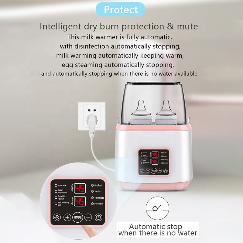 Chauffe-nutrition Intelligent AY-N18 - 8 Fonctions - Large Capacité pour 4 Flacons