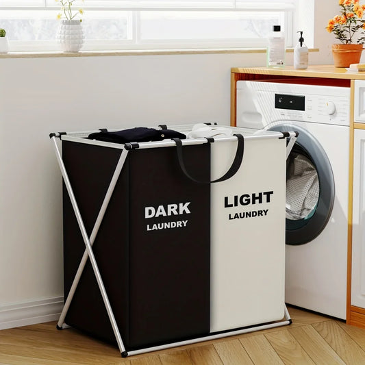 Panier à Linge Pliable Haute Capacité – Organisateur de Lessive Tri Sélectif 1 ou 2 Compartiments