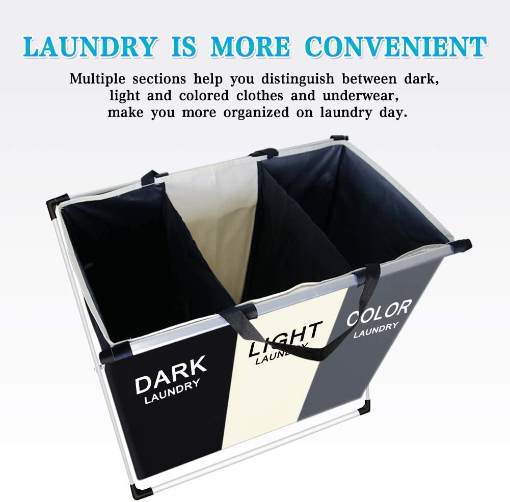 Panier à Linge Pliable Haute Capacité – Organisateur de Lessive Tri Sélectif 1 ou 2 Compartiments