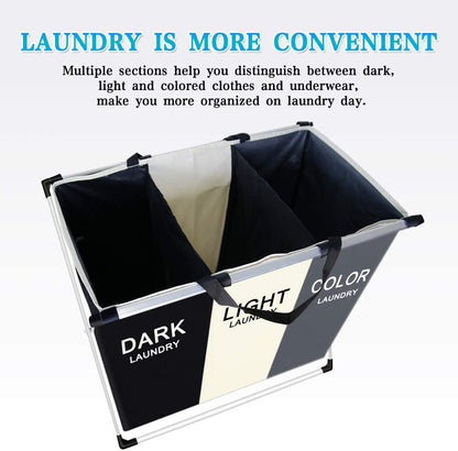 Panier à Linge Pliable Haute Capacité – Organisateur de Lessive Tri Sélectif 1 ou 2 Compartiments