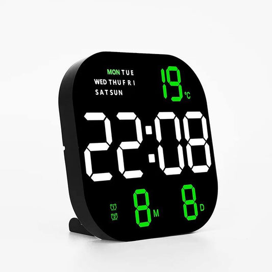 Horloges numérique colorées modernes calendrier grand réveil